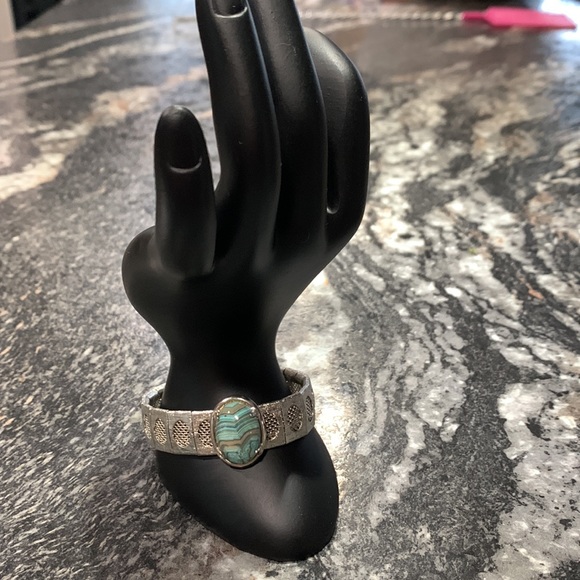 Silver bracelet with turquoise stone from Egypt - Picture 13 of 15